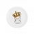 Тарелка десертная Orner «Котёнок в короне» круглая 19 см (orner-0154)