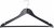 Вешалка для одежды МД EveryDay 44.5х23х1.2 см Черная (RE05163B)