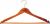 Вешалка для одежды Viland 44х1.3 см (FS71202)
