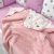 Банное махровое полотенце-уголок для новорожденных 78х78 см Сердечки серо-розовые