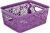 Корзина для хранения Violet House Plum 5 л 10х19.5х25 см Фиолетовая (0501 №1 Ажур PLUM б/кр. 5 л)